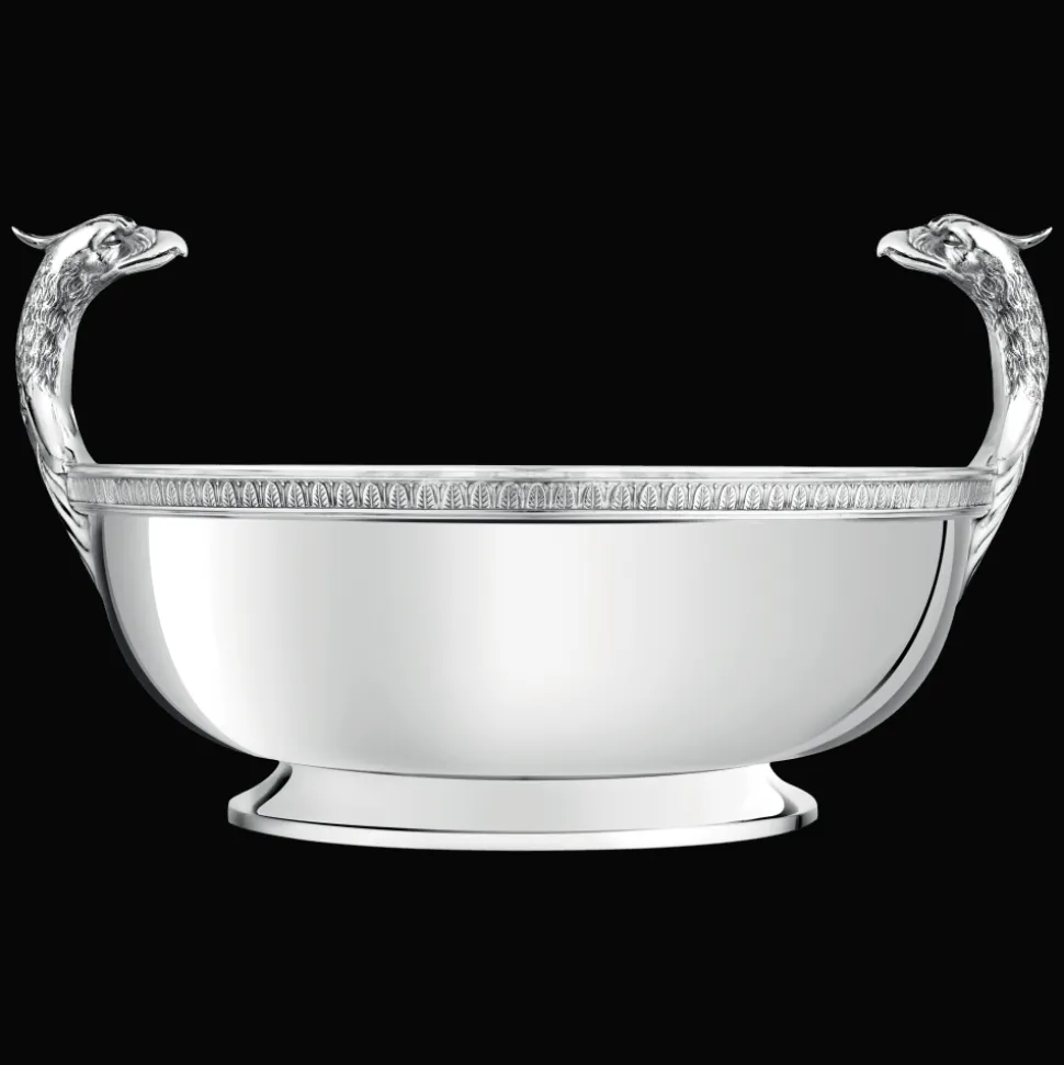 Centre de table métal argenté