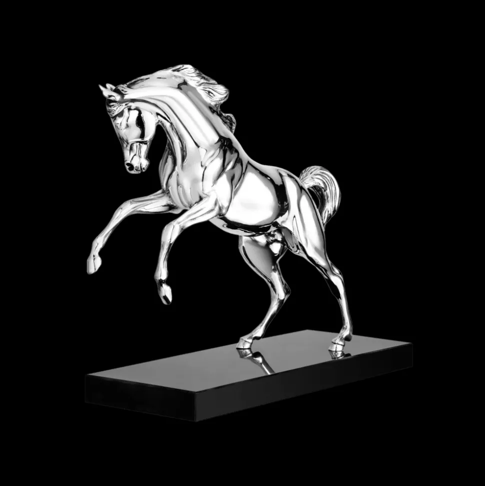Cheval Arabe en Argent Massif - Haute Orfèvrerie