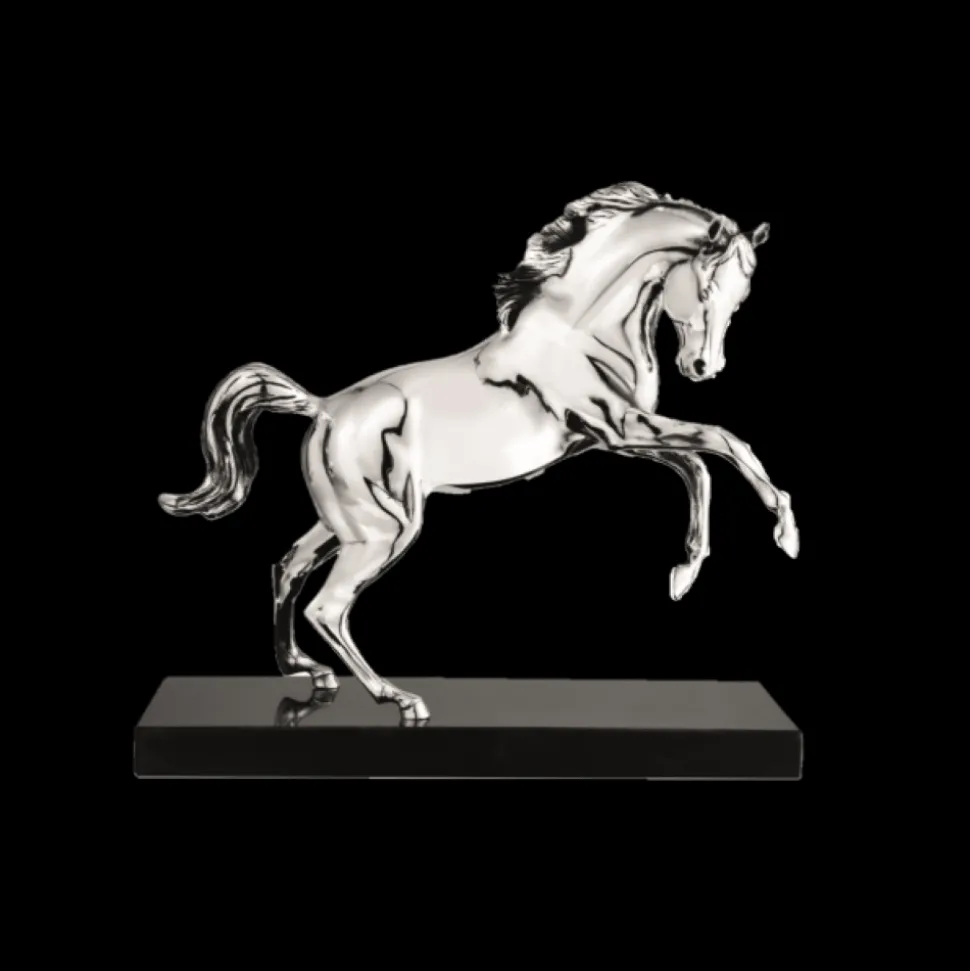 Cheval Arabe en Argent Massif - Haute Orfèvrerie