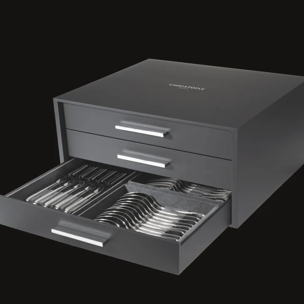 Coffre de rangement 120 ou 132 pièces - 11 modules (vendu sans couverts)