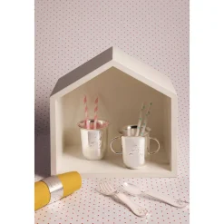 Coffret de 2 couverts enfant en métal argenté