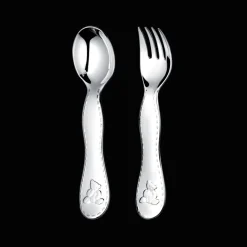 Coffret de 2 couverts enfant en métal argenté