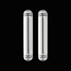 Coffret de 2 porte-baguettes en métal argenté