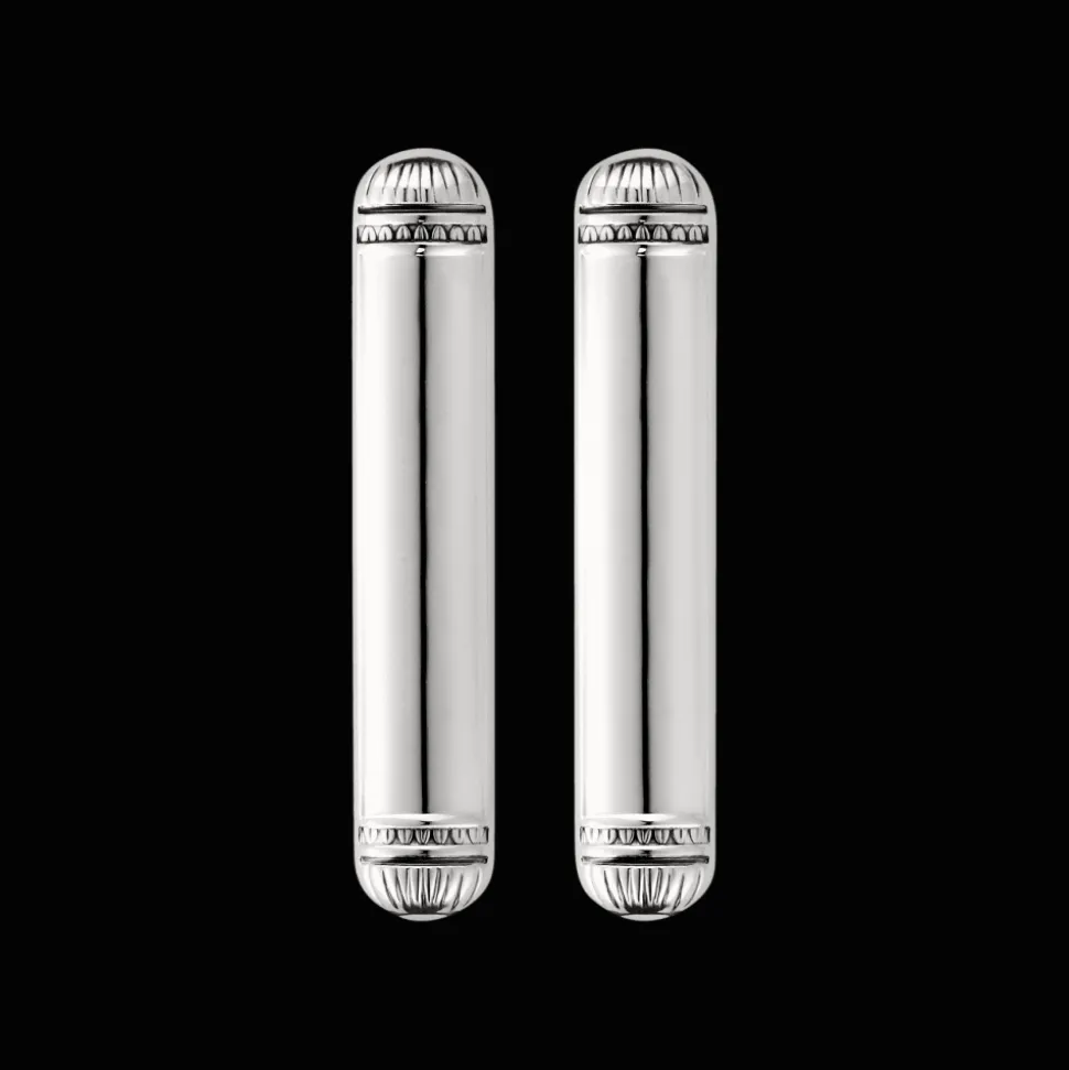 Coffret de 2 porte-baguettes en métal argenté