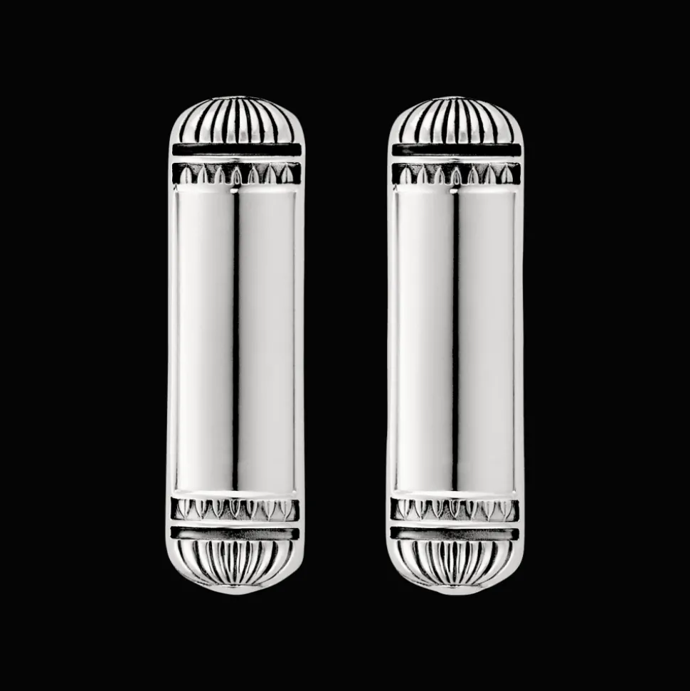 Coffret de 2 porte-couteaux en métal argenté