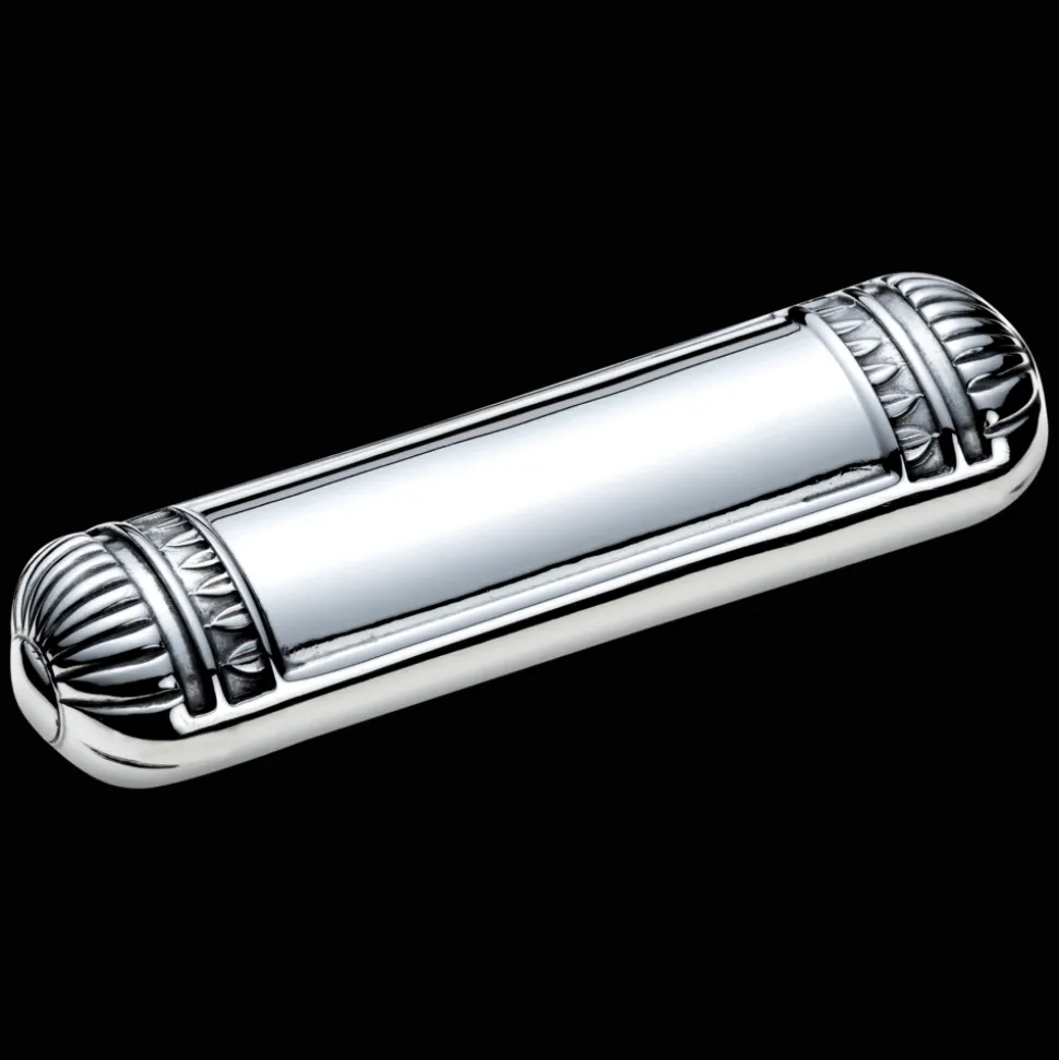 Coffret de 2 porte-couteaux en métal argenté