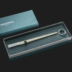 Coffret de baguettes chinoises ivoire et repose-baguettes