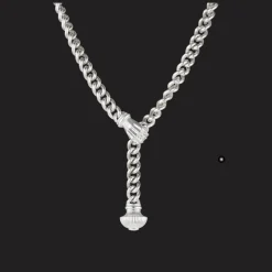 Collier en Argent Massif Rhodié