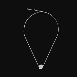 Collier Pendentif en Argent Massif Rhodié