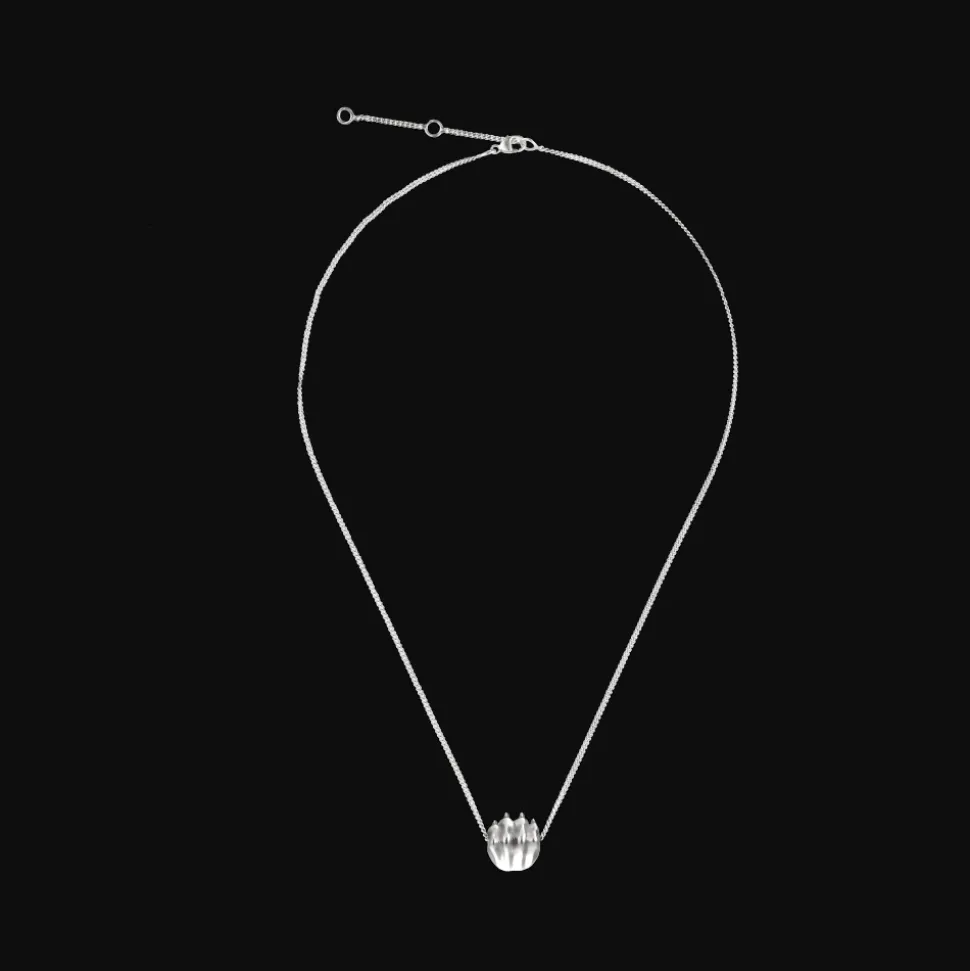 Collier Pendentif en Argent Massif Rhodié