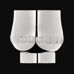 Coquetier en métal argenté