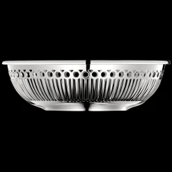 Corbeille à pain en métal argenté