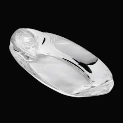 Corbeille à pain Pomme de Pin en métal argenté