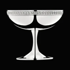 Coupe à glace en métal argenté