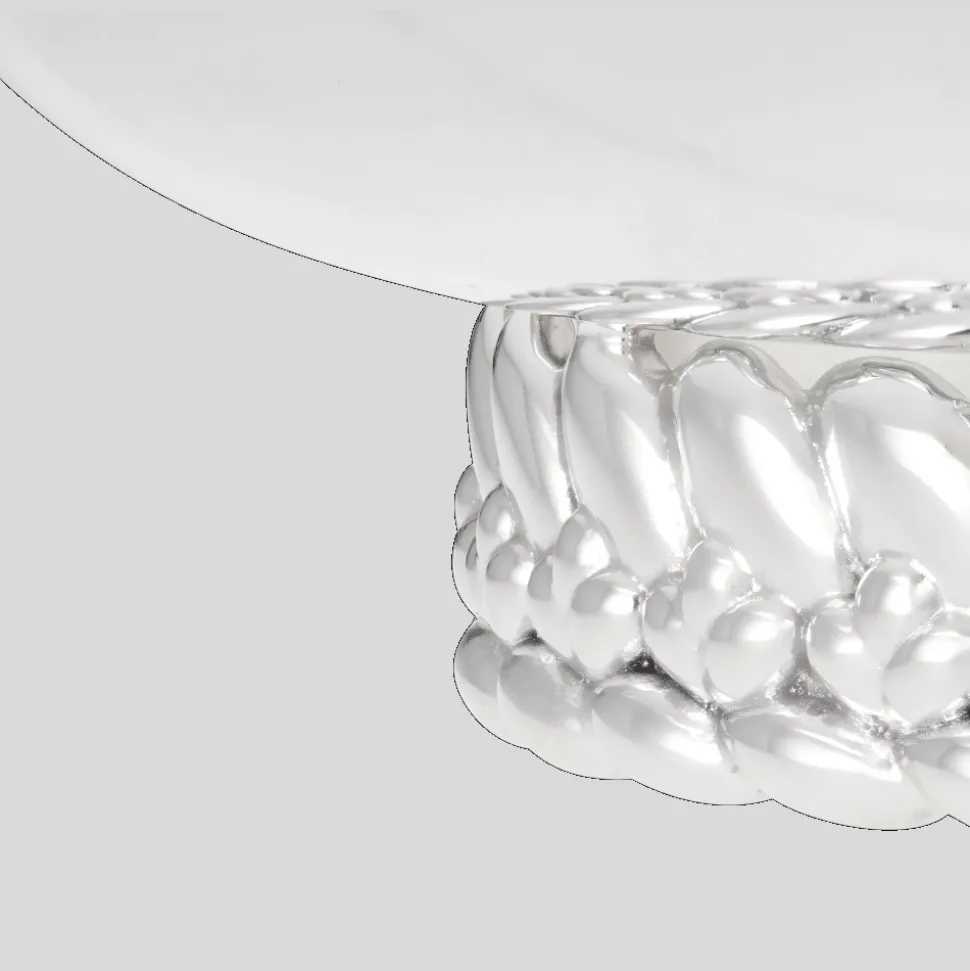 Coupelle Grand Modèle en Métal Argenté