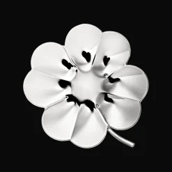 Coupelle Trèfle à 4 feuilles en métal argenté