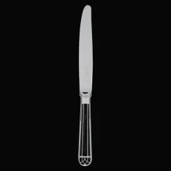 Couteau de table en métal argenté