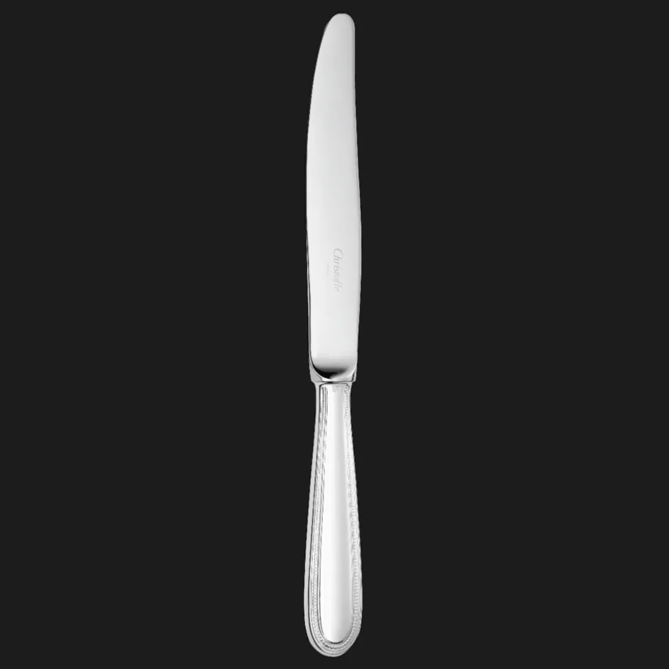 Couteau de table en métal argenté