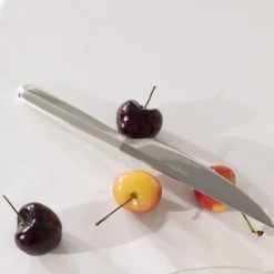 Couteau universel medium en métal argenté