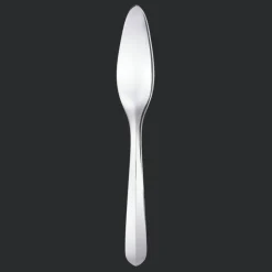 Couteau-pelle à poisson en métal argenté