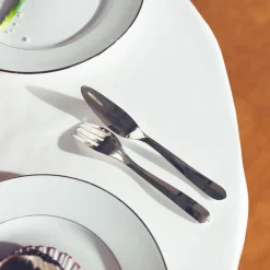 Couteau-pelle à poisson en métal argenté