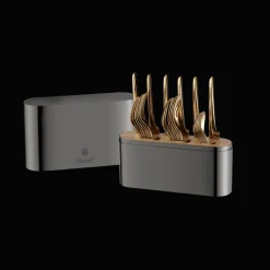 Écrin en Acier Noir - 24 pièces en acier (vendu sans couverts)