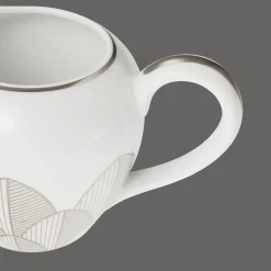 Crémier 25cl en porcelaine finition Platine