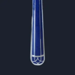 Cuillère à café en métal argenté - Bleu Marbré