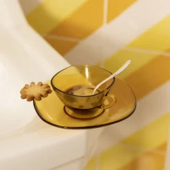 Cuillère à espresso en métal argenté