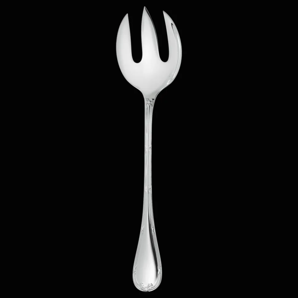 Cuillère à servir la salade en métal argenté