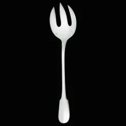 Cuillère à servir la salade en métal argenté