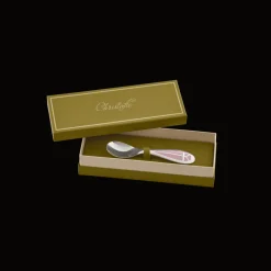 Cuillère naissance Rose Quartz Talisman Métal argenté