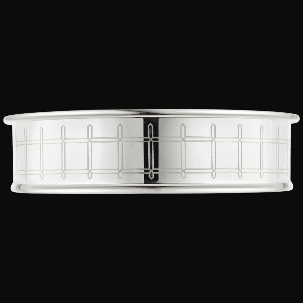 Dessous de bouteille Graphik Métal Argenté