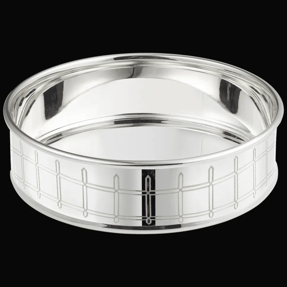 Dessous de bouteille Graphik Métal Argenté