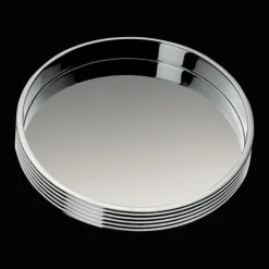 Dessous de carafe en métal argenté