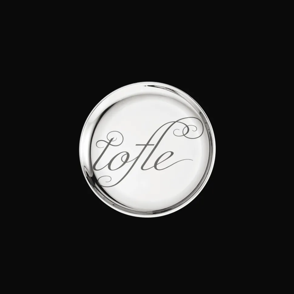 Duo de dessous de verre en Porcelaine finition Platine