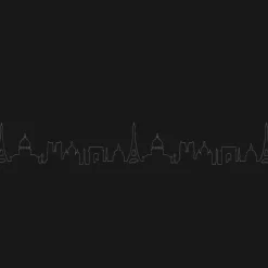 Ensemble 6 cuillères à espresso en métal argenté avec écrin - PARIS