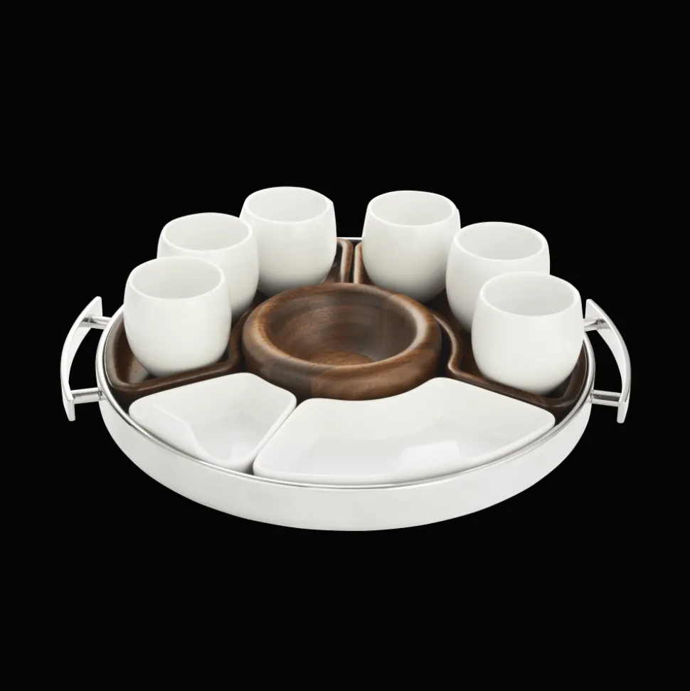 Ensemble 2 tasses espresso/verrines en porcelaine