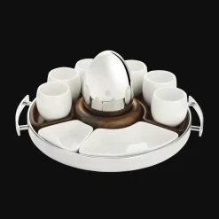 Ensemble 2 tasses espresso/verrines en porcelaine