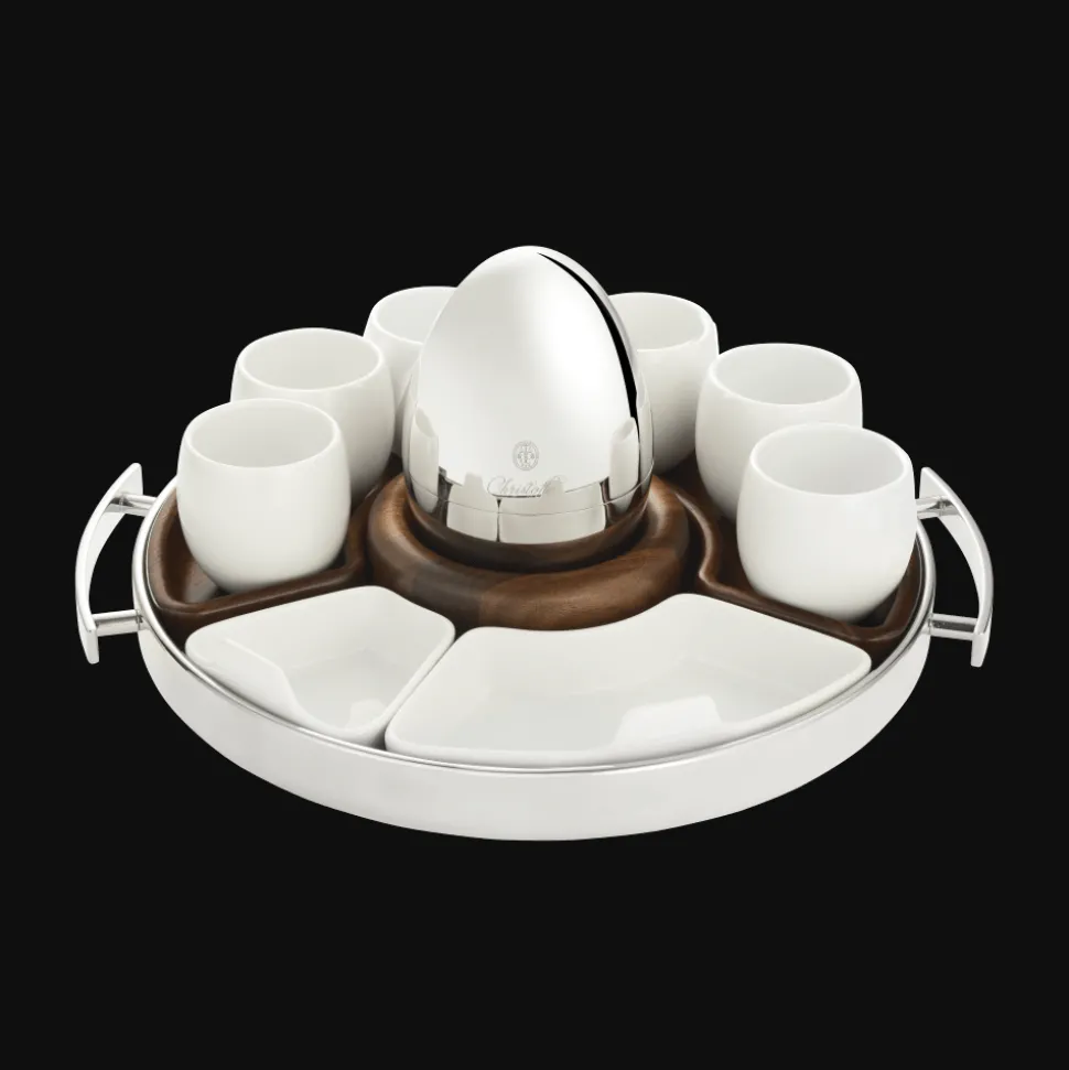 Ensemble 2 tasses espresso/verrines en porcelaine