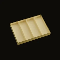 Ensemble de 4 cuillères à espresso en métal argenté