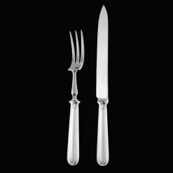 Ensemble de 2 pièces à découper en métal argenté