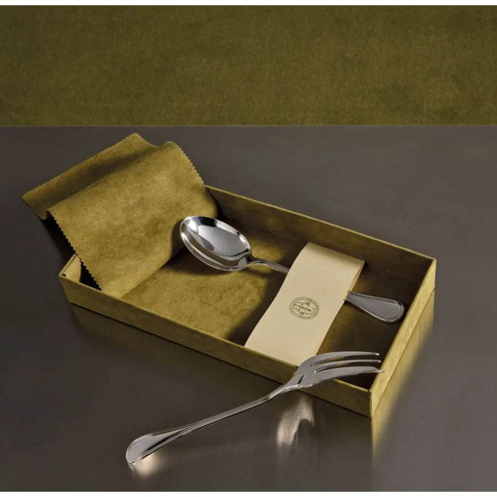 Ensemble de 2 pièces à servir en métal argenté