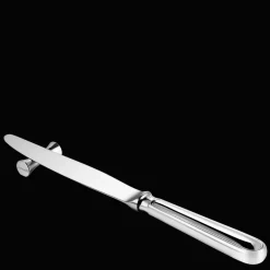 Ensemble de 2 porte-couteaux / baguettes en métal argenté