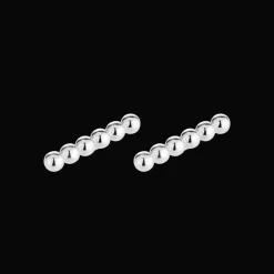 Ensemble de 2 repose-couteaux en Métal argenté