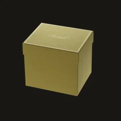 Ensemble de 2 tasses à café et soucoupes en porcelaine finition Platine