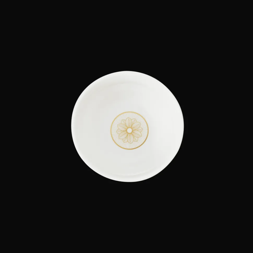 Ensemble de 2 tasses à thé & café finition Or