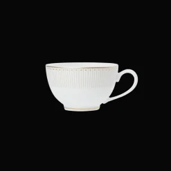 Ensemble de 2 tasses à thé et soucoupes finition Or