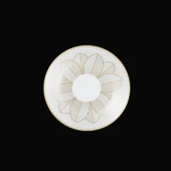 Ensemble de 2 tasses à thé et soucoupes finition Or