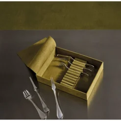 Ensemble duo fruit de mer 6 pièces en métal argenté